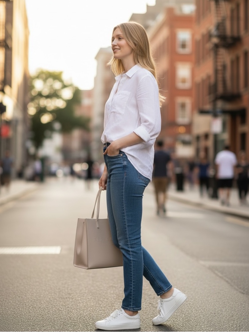 Ted Baker London "The Icon"  Tote Bag - Cream / Beige